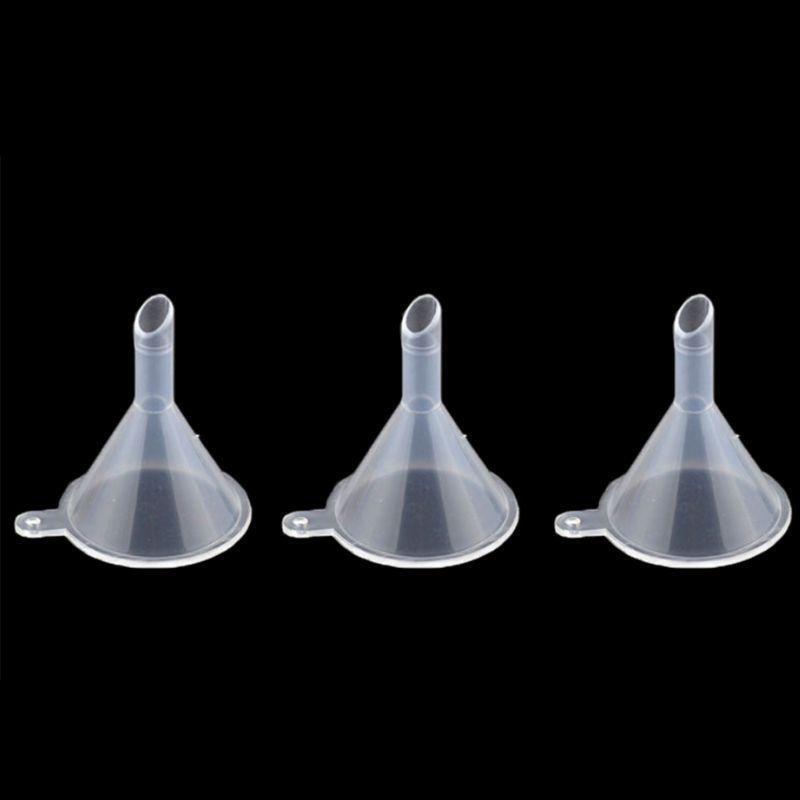 100 PCS Mini Funnel?Clear Plastic Funnels Multi-Purpose Funnels for Perfume