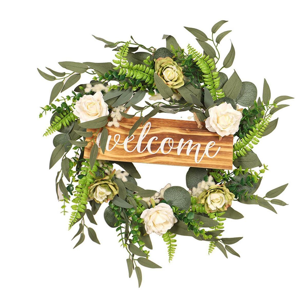 18inch  Wreath Farmhouse Garland Front  Hanging  Decor