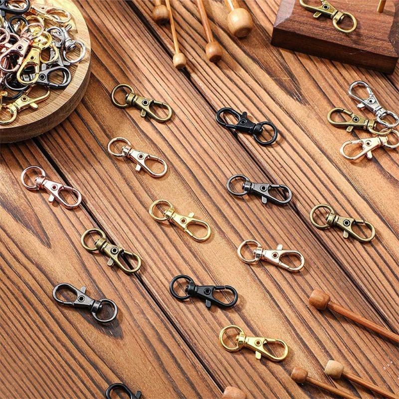 Key Ring with Lobster Claw Clasps and Open Jump Rings 56Pack Keyrings for DIY