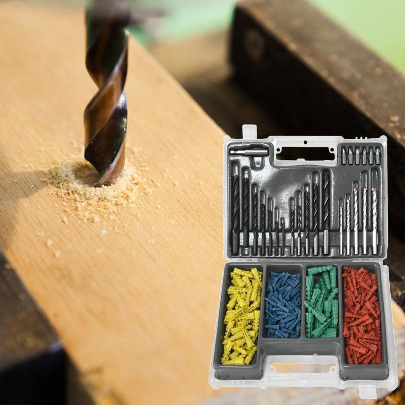300 Pcs/Set  2-10mm Twist Drill Bits 4-10mm Three Pointed Woodworking Drill Bits