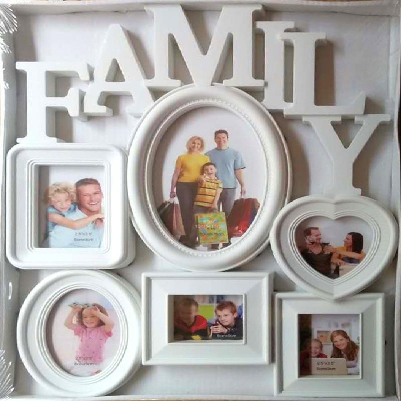 Family Photo Frame Wall Hanging Picture Holder Display Photography Props
