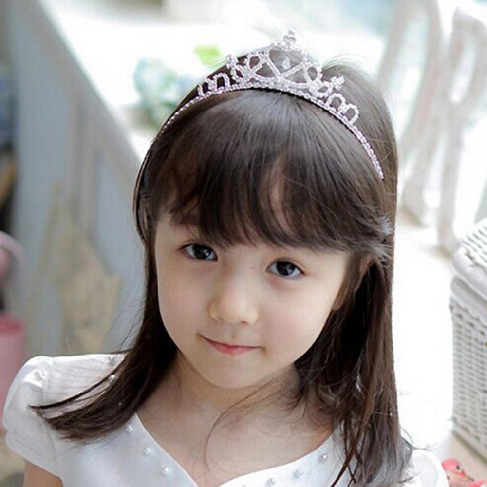 Baby Kids Girls Party Diamond Princess Headband Hair Hoop Crown Crystal