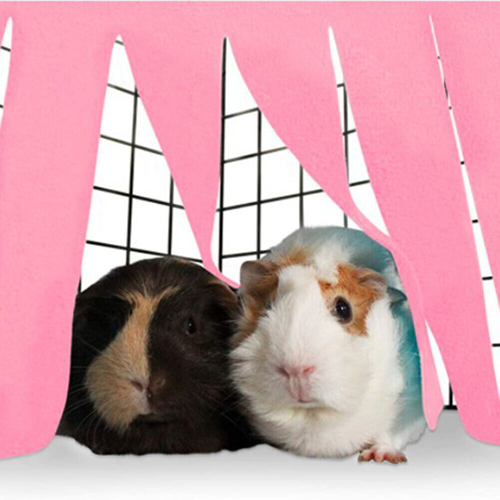 Hidden in the House Beds Hiding Tent Cage for Hamster Guinea Pig (Pink)