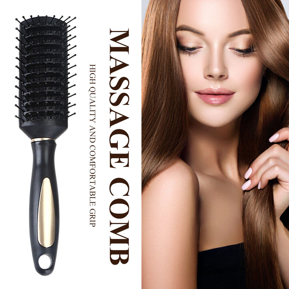 Hairdressing Comb Anti-static Scalp Massage Combs Hair Roller Brush (C)