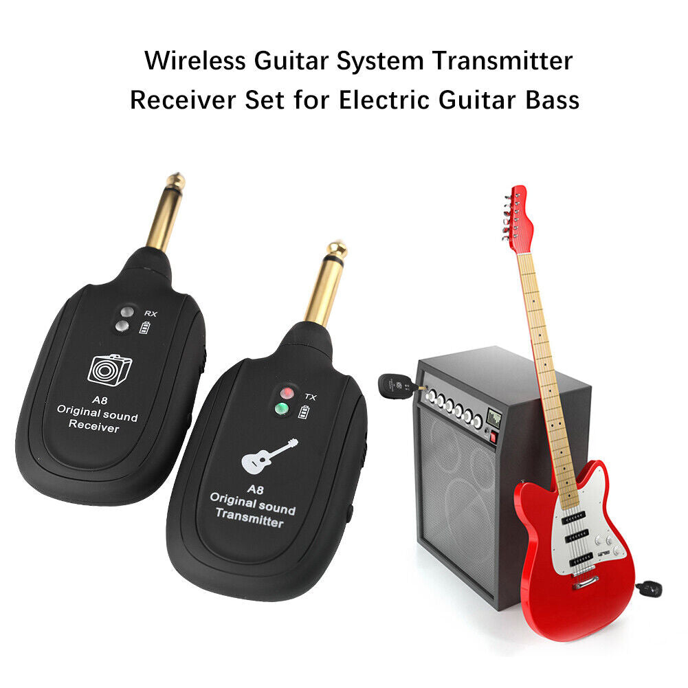 Wireless Audio Transmission Receiver Transmitter System for Electric Guitar