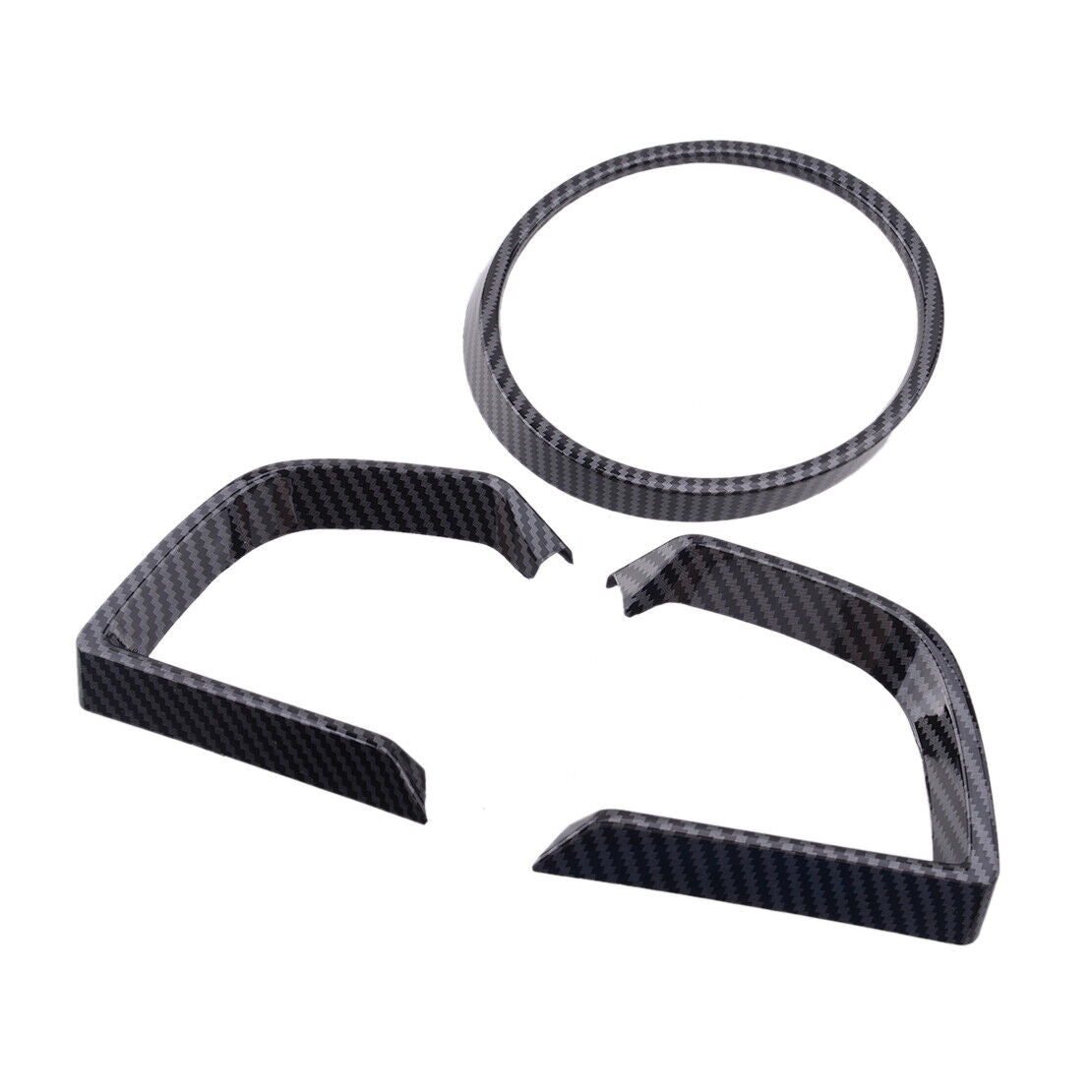 Carbon ABS Instrument Panel Box Dashboard Cover Fit For Mazda 3 Axela 14-18