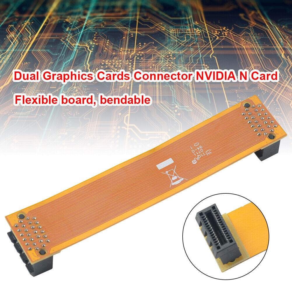 10cm Crossfire Cable Dual Graphics Cards Connector NVIDIA N Card SLI Bridge