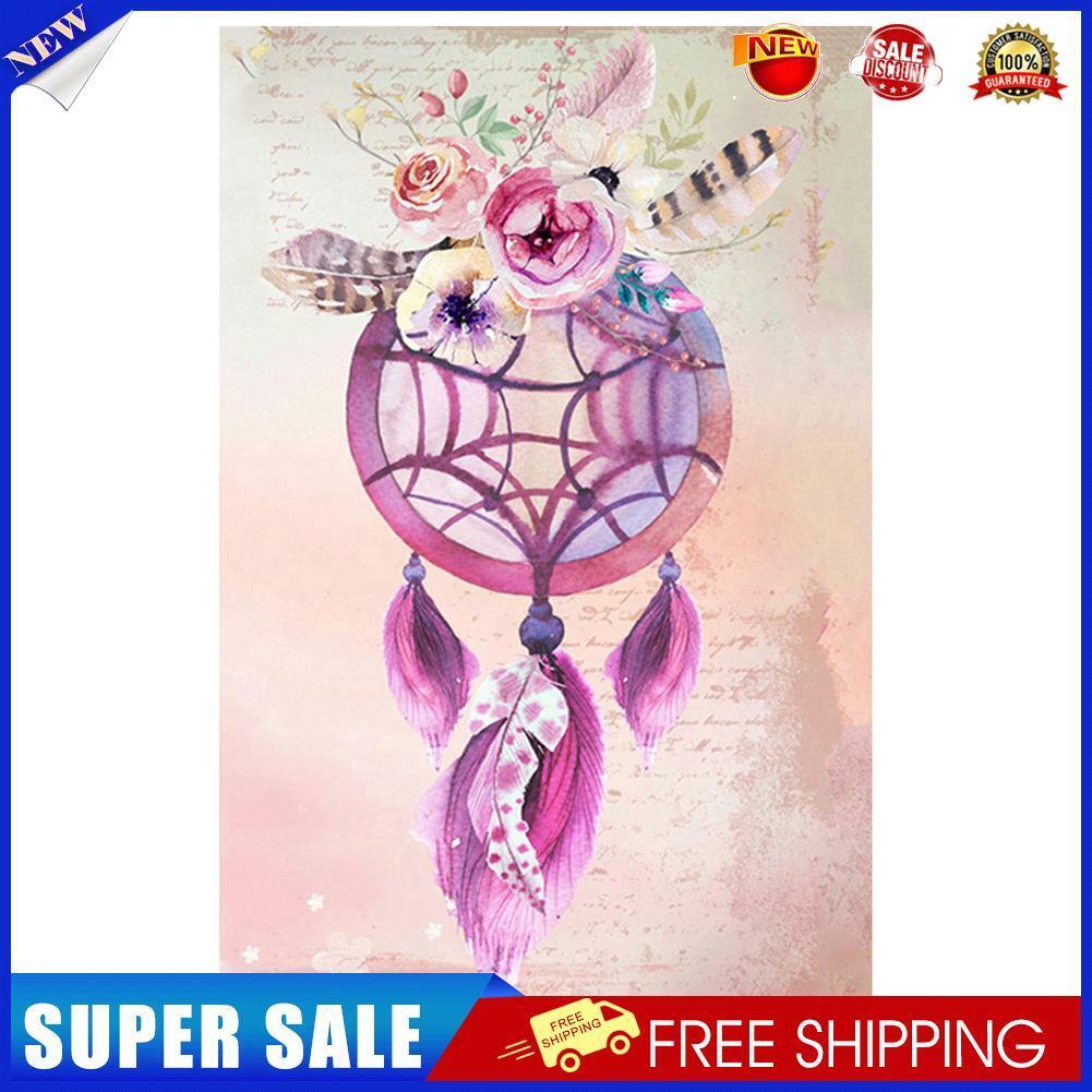 Flower Dream Catcher Round DIY Diamond Painting Embroidery Cross Stitch