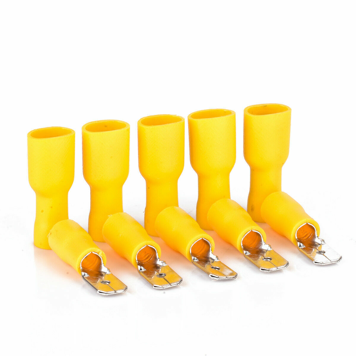 300PCS Red Blue Yellow Insulated Wire Spade Crimp Connector Terminal Male Female