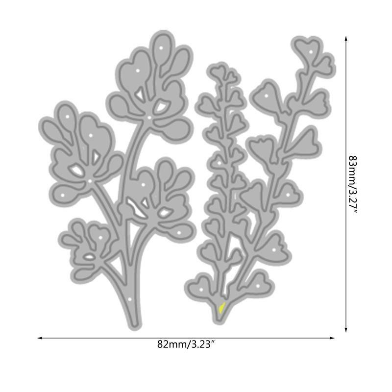 Flower Heart Leaves Plants Metal Cutting Dies DIY Card Making Embossing Stencil
