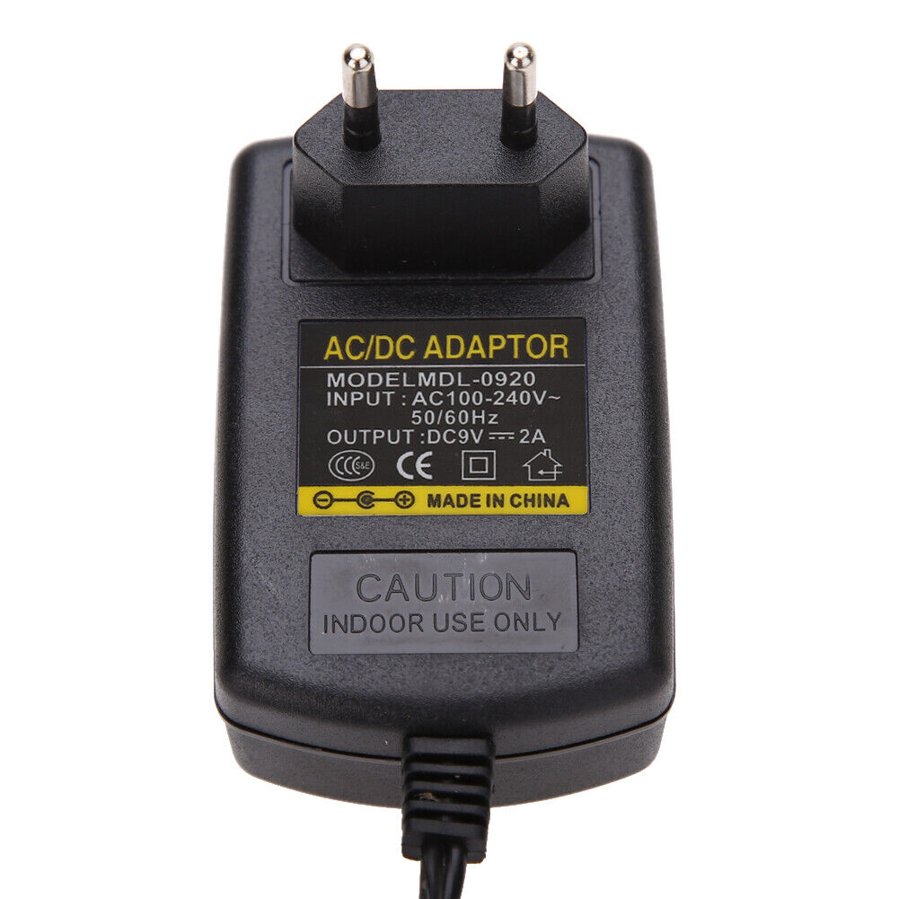 Regulated AC to DC 4.0mmx1.7mm 9V 2A Switching Power Supply Adapter (EU)