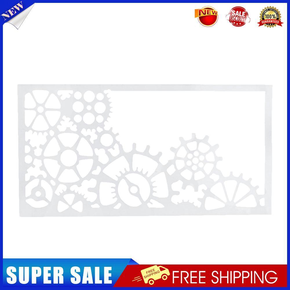 Gear Pattern Cake Stencil Fondant Baking Mold Template Decorating Tool