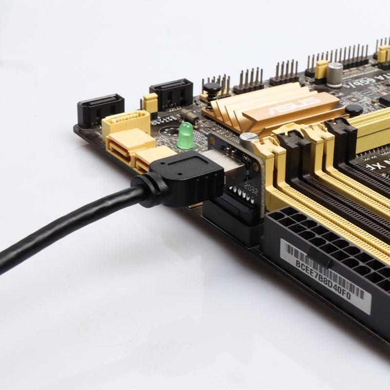 USB 3.0 (3.1 Gen 2) 19 Pin Header to USB 3.1 Type-E Type-C 20 Pin A-Key Header