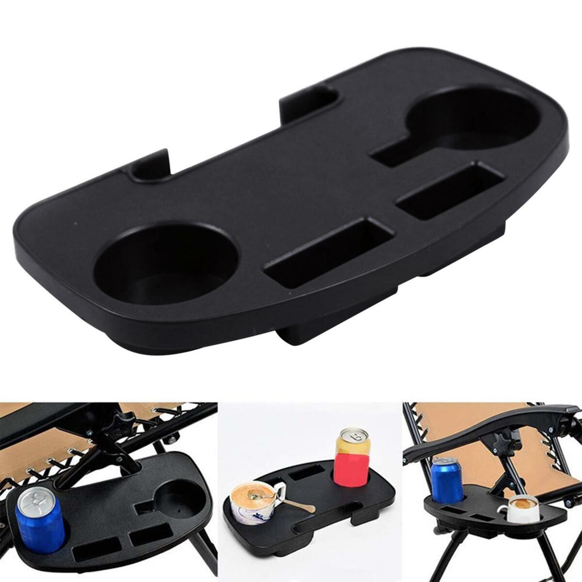 Recliner Cup Holder Folding Reclining Chairs Beverage Tray  Lounger