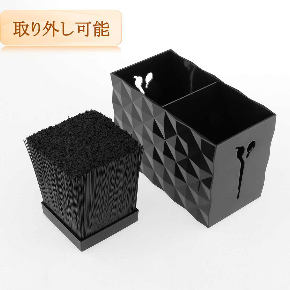 PRO Salon Scissor Holder Shears Comb Clips Organizer Arcylic Box Case Black