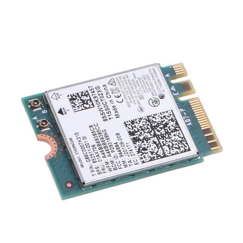 WiFi AC 3168NGW 802.11ac NGFF M.2 Card Desktop Kit BT-compatible 4.2 Adapter