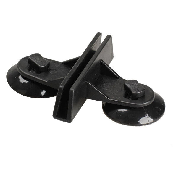 5x Black Plastic Divider Sheet Holder Suction Cups for Aquarium Fish Tank
