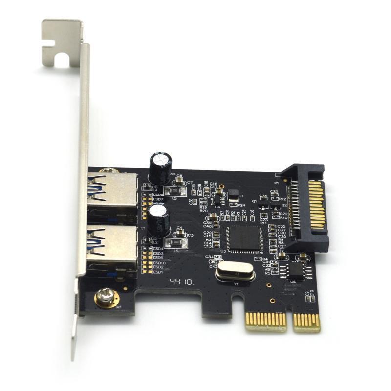 2Port 5Gbp USB3.1 PCI Express (PCIe) Expansion Card Self-Powered PCIe Converter