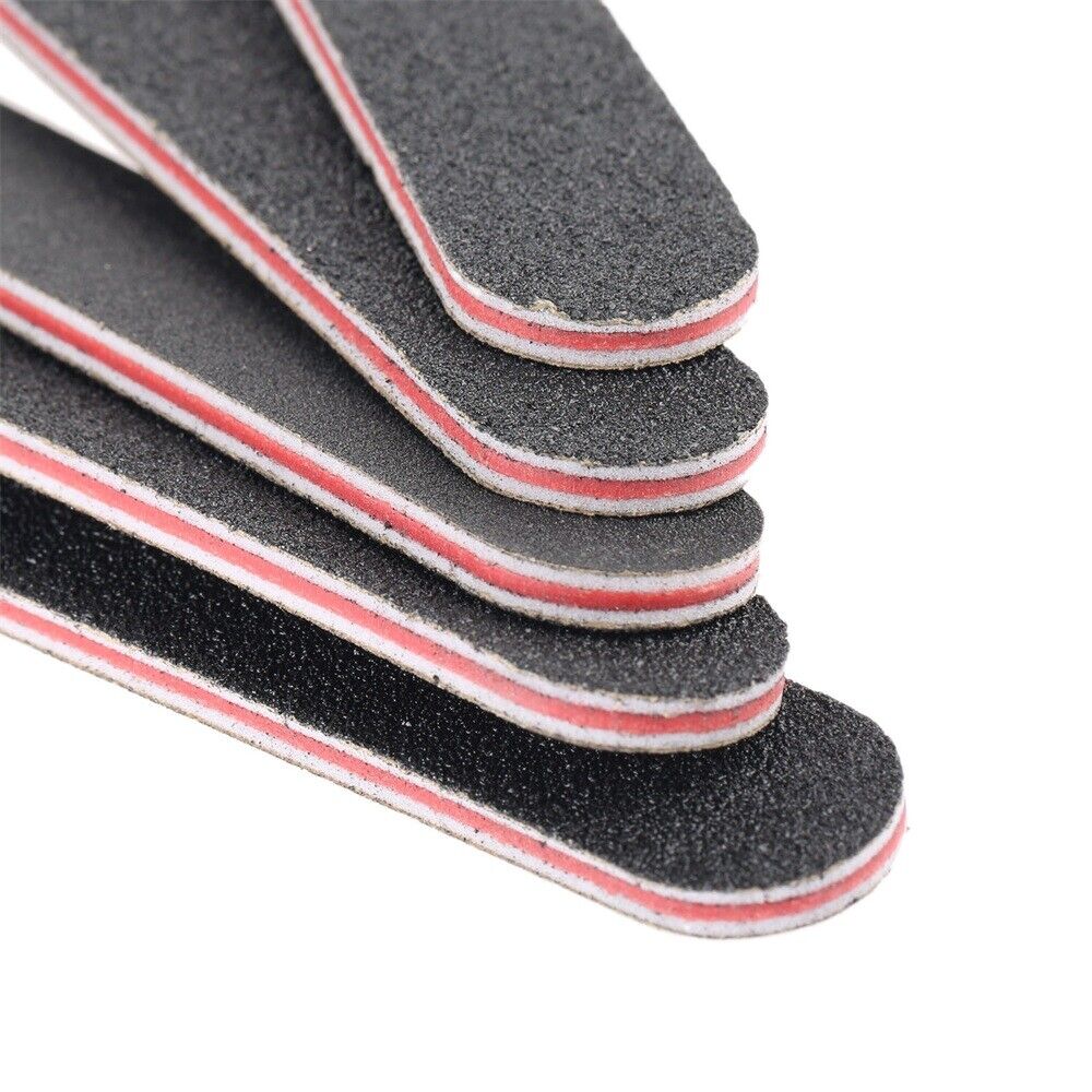 10Pcs 7.01*0.75" Black Leather Polishing Strips Edge Grinding Bar Craft DIY Tool