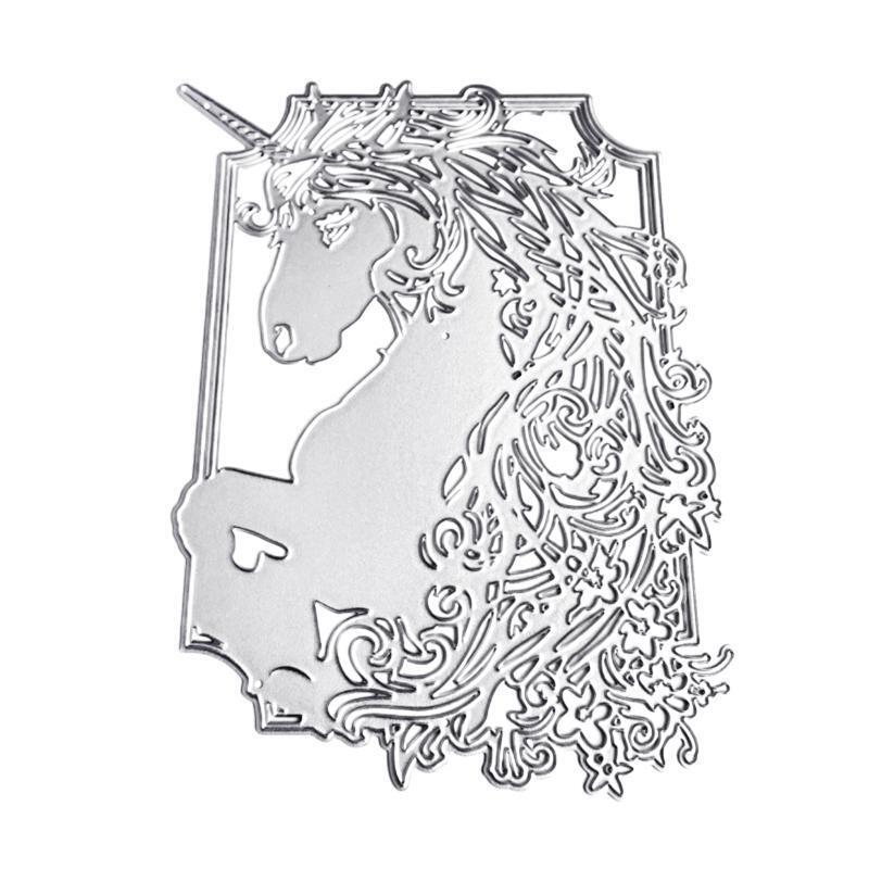 Horse Cutting Dies Metal Die Cuts DIY Embossing Stencil Template for Card Making