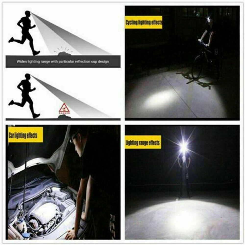 Camping USB Rechargeable LED Headlamp Head Torch Fishing Light Headlight