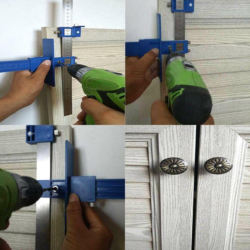 Multi-function Drill Punch Locator Furniture Woodworking Drill Guide Drilling