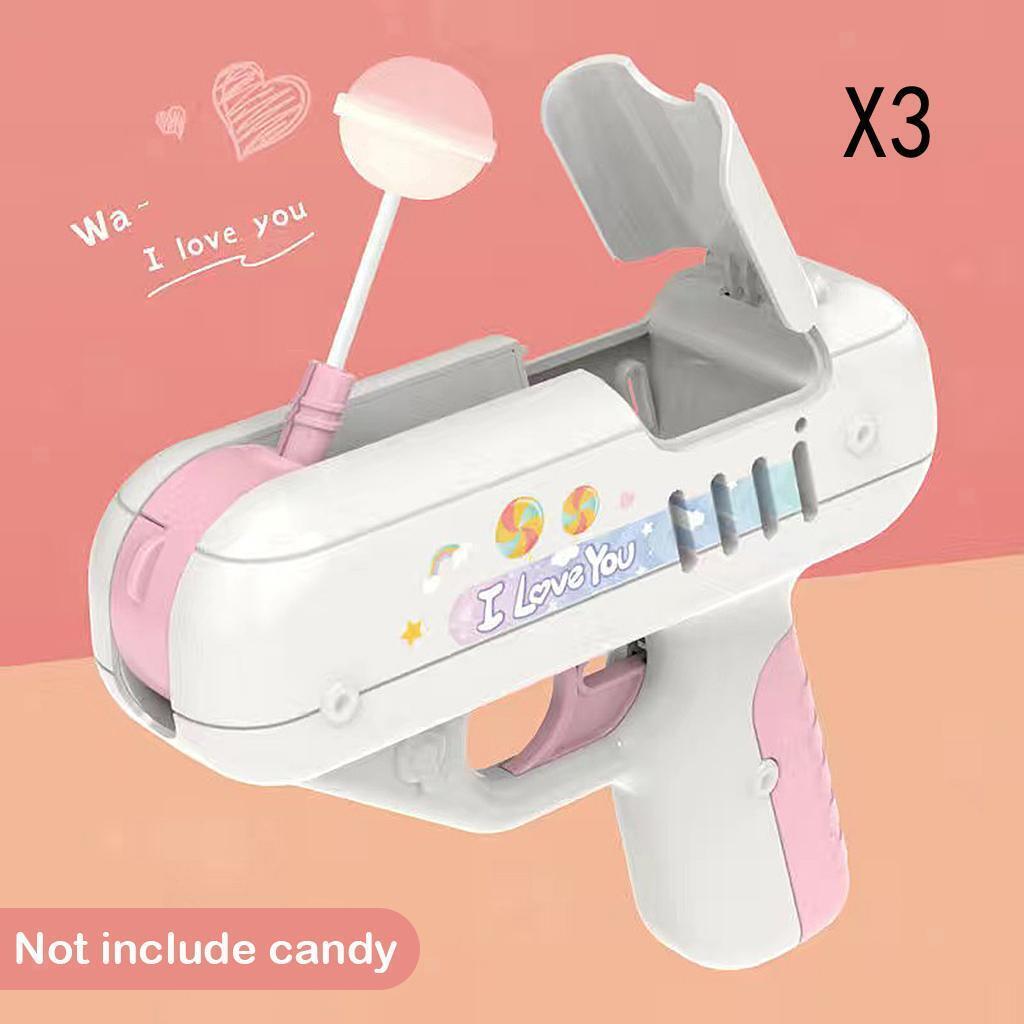 Set of 3 Creative Lollipop Gun for Boys Girls Over 6 years Old Fun Play