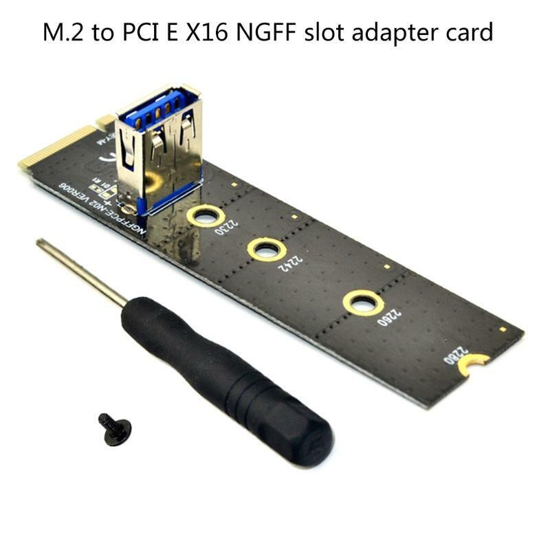 M.2 to PCI-E X16 Ngf Slot Adapter Riser Card NVME Graphics Card Extension Cable