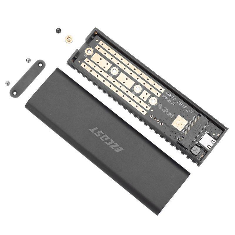 PCIe to USB3.1 M.2 NVME External Mobile Hard Disk Enclosure SSD HDD Case Adapter