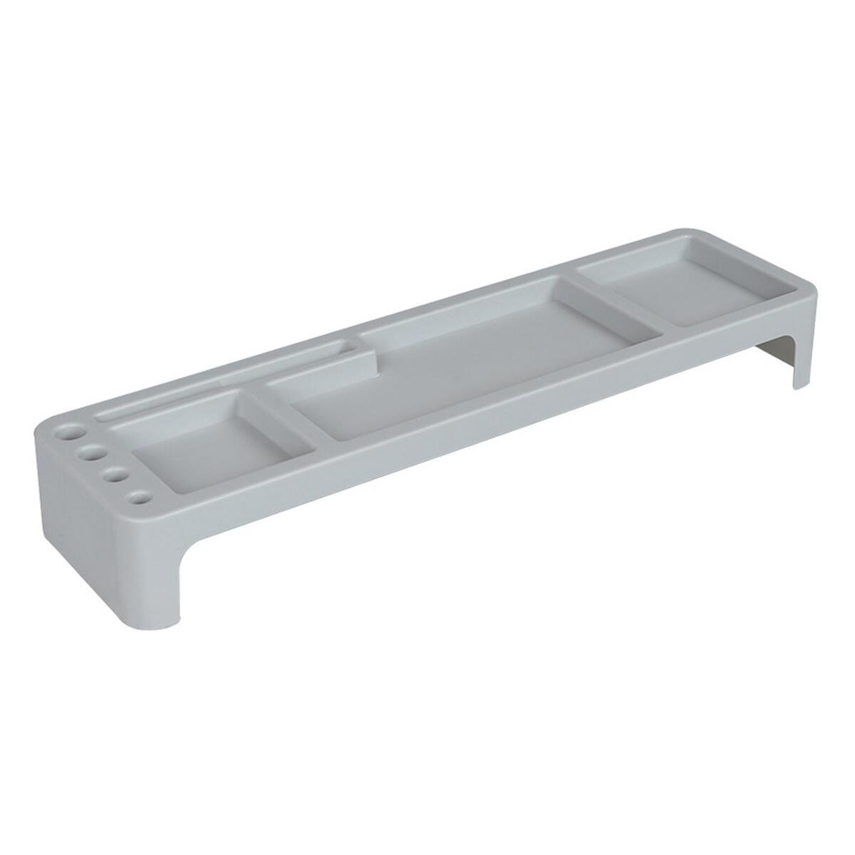 Desk Organizer Keyboard Commodity Shelf Holder for Office Accessories Gray