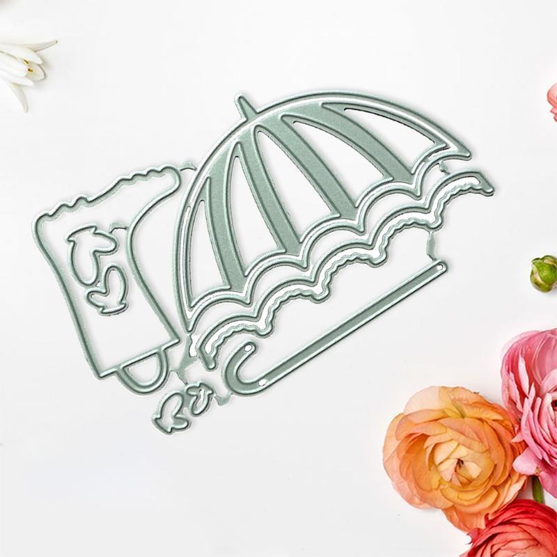 Umbrella Metal Cutting Dies Stencil DIY Scrapbook Album Paper Card Template Mold