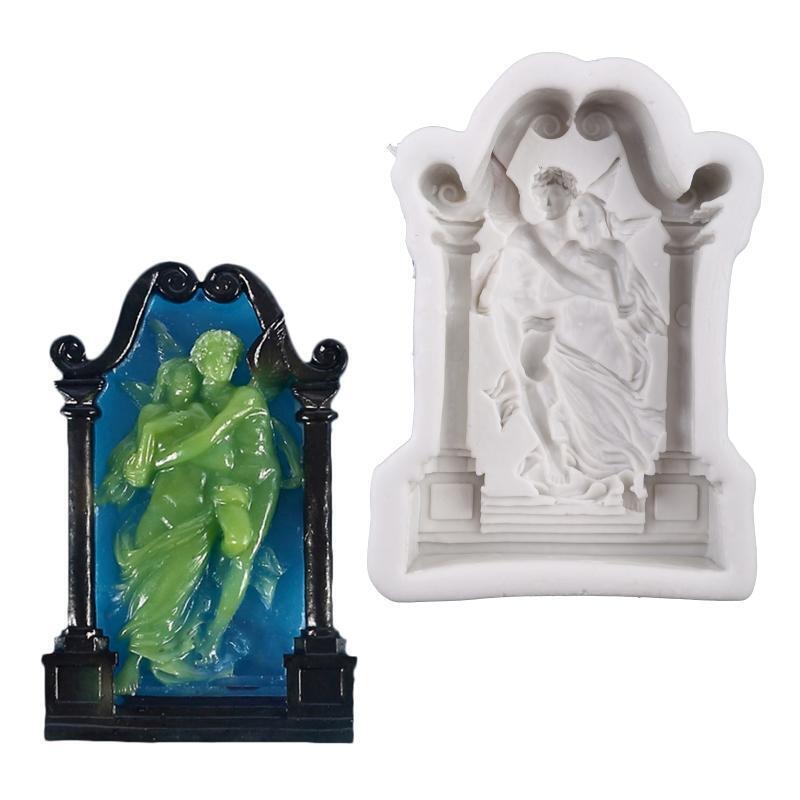 Male Female Angel Silicone Candle Mold Handmade Soap Molds Candy Chocolate Mould