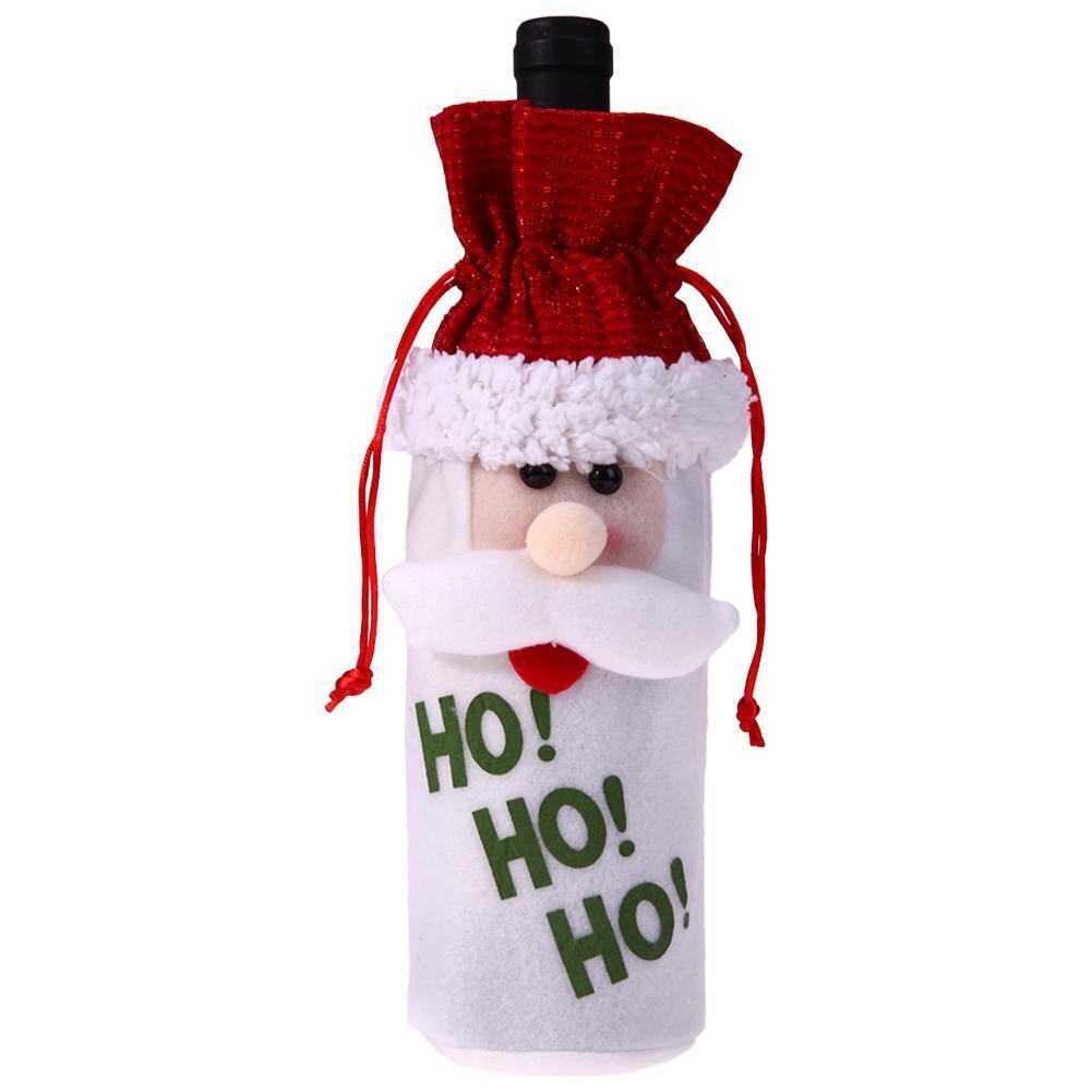 Wine Bottle Cover Bags Home Decoration Party Christmas Decor(Santa Claus)