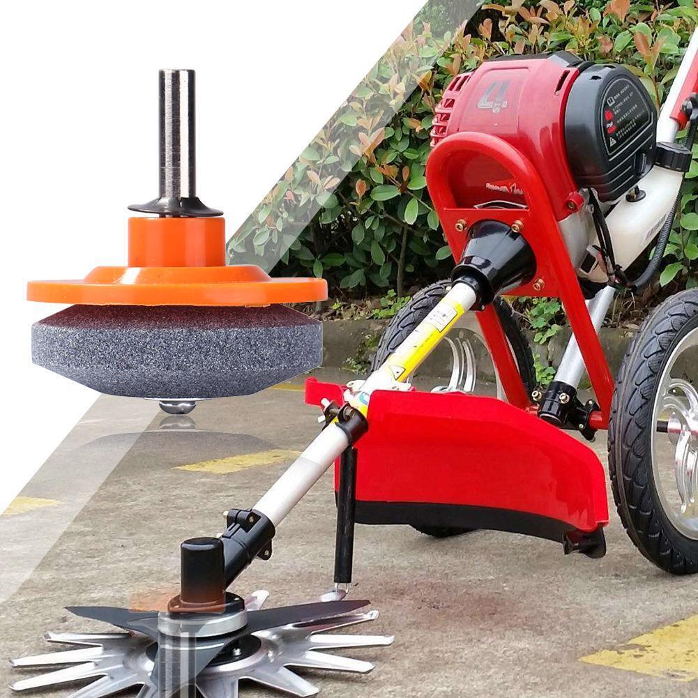 Universal Sharpening Drill Lawnmower Faster Blade Garden Sharpener (Orange)