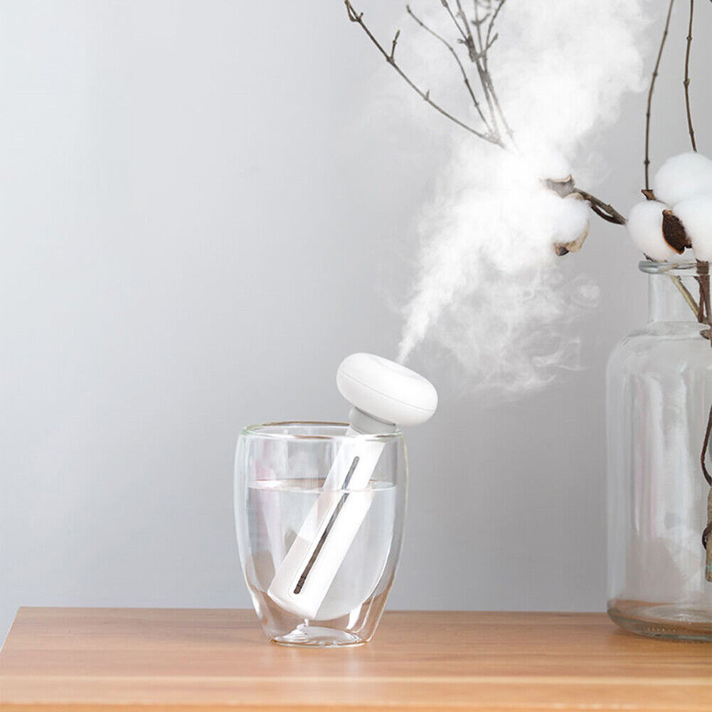 USB Portable Air Humidifier Bottle Aroma Diffuser Mini Humidifier w/ Light