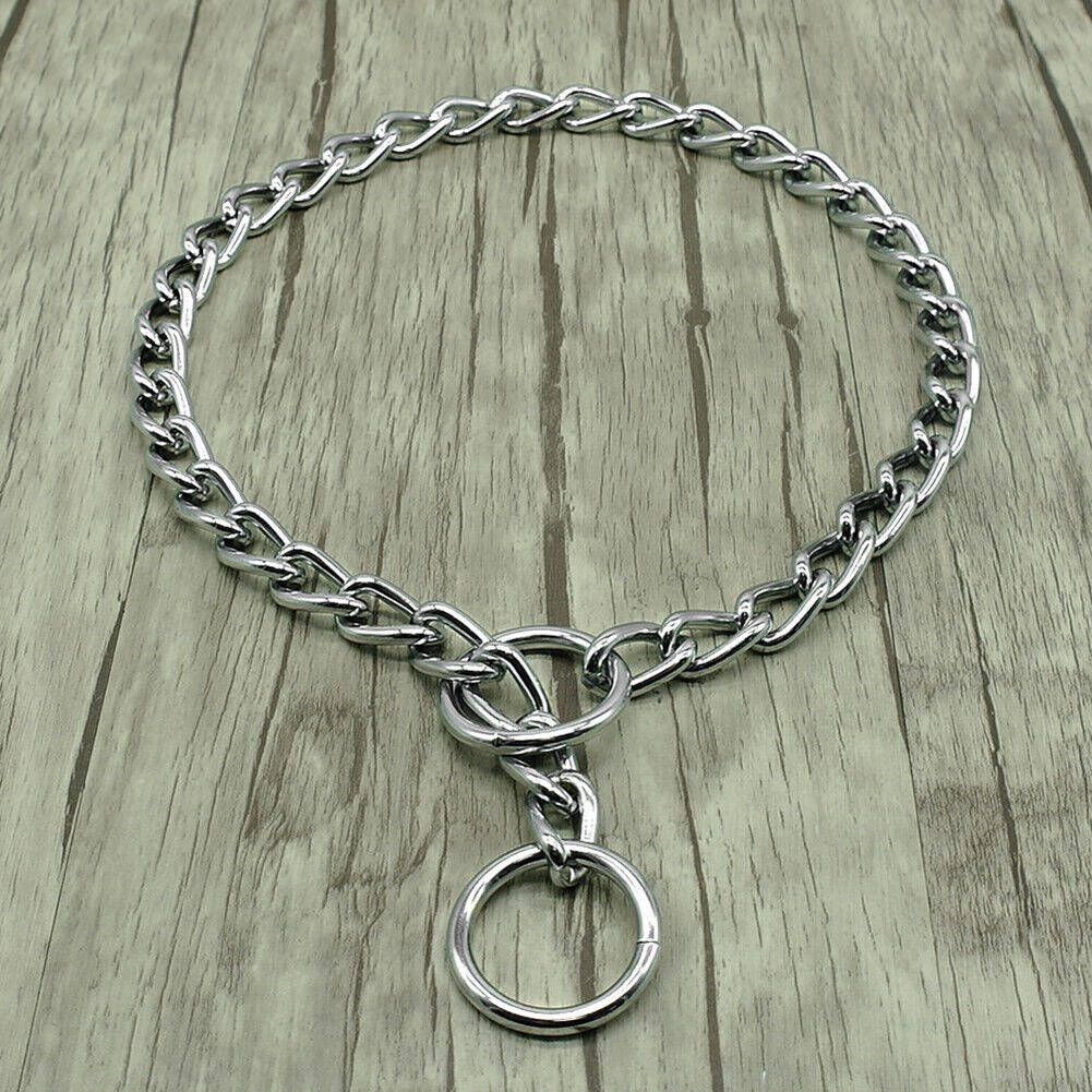 Dog Training Choker Chain Small Medium Large Dog Stainless Collar (28 inch)