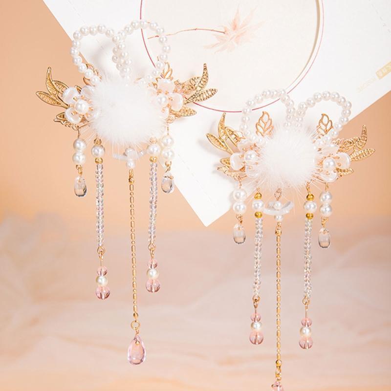 Girls Hair Clips Bunny Ear Shape Hairpin Alloy Hair Clips Cartoon Style Design