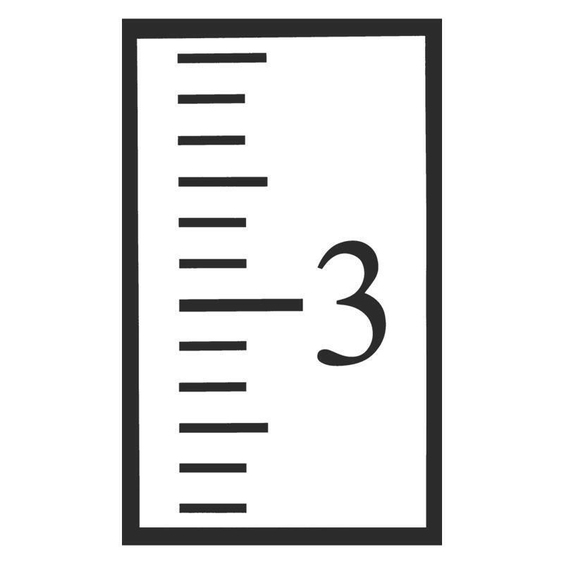 6Pcs Plastic Drawing Template Scale Ruler Stencil Hollow Blank Plastic Ruler