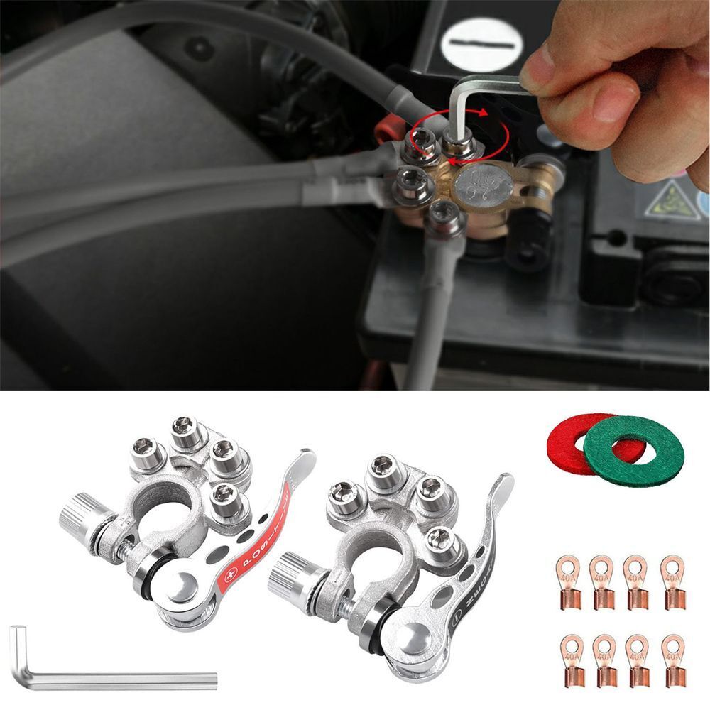 Shut-Off Disconnect Battery Battery Terminals Main Cable Post Connectors Clamps
