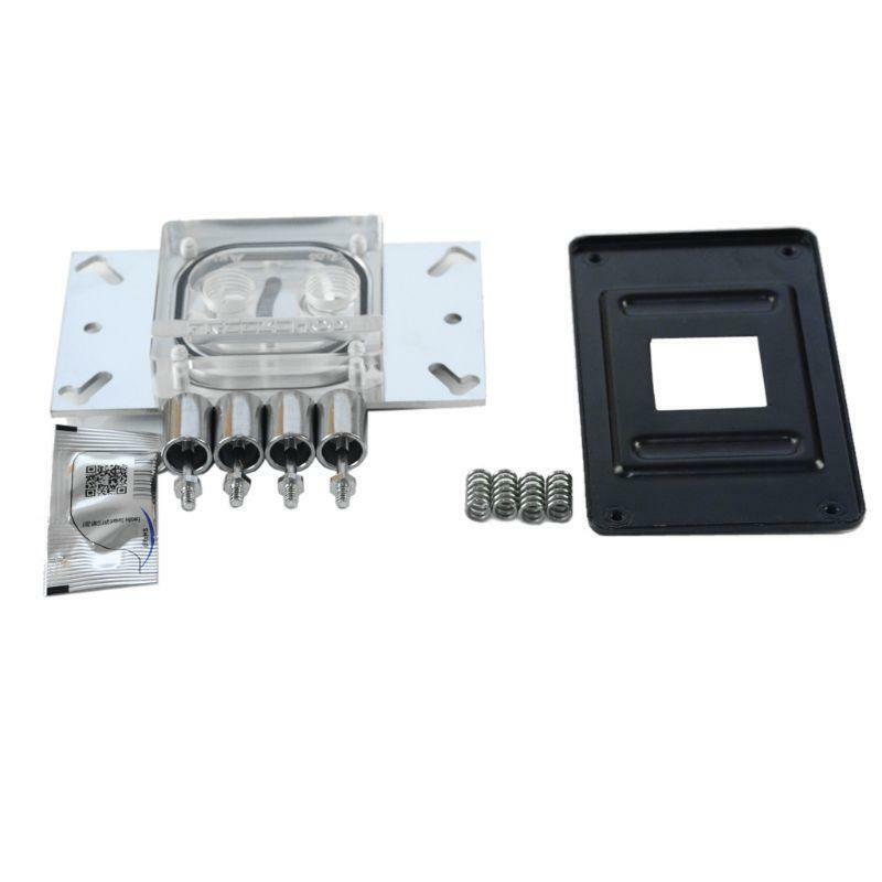 CPU Acrylic Top Water Cooling Block Sprayable Liquid Block With Channel for AMD