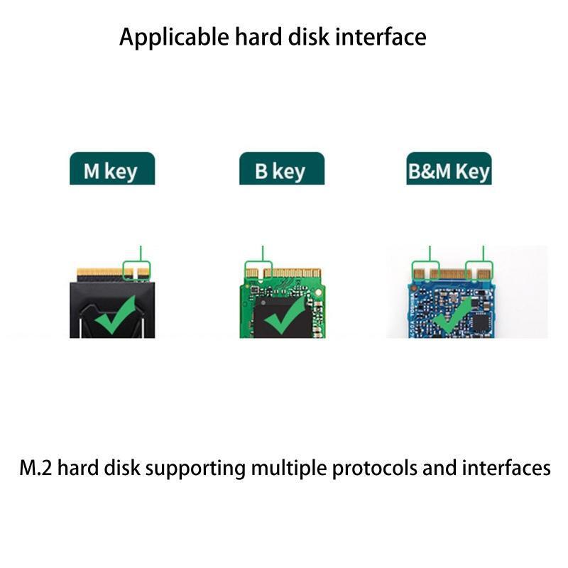 NVMe NGFF to USB Adapter M.2 SSD to USB 3.1 Type C Card M.2 Hard Drive Converter