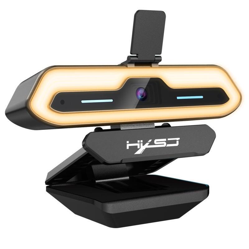 1080P 60FPS Webcam with Light Web Camera Built-in 2Noise Reduction Microphones