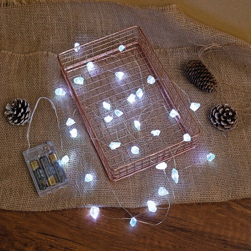 30LED Green Fluorite String Lights White Light Battery for Decor (ZZ0619)
