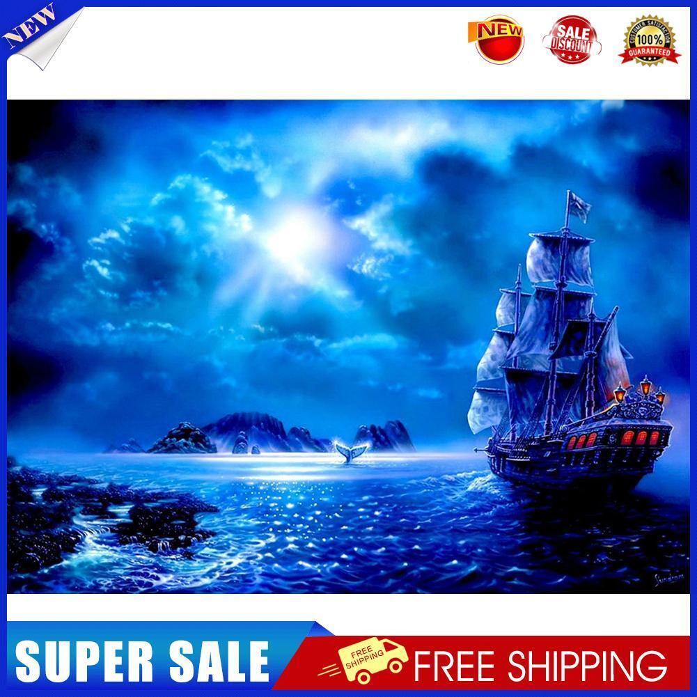 Full Drill Rhinestone Picture DIY Fantasy Ship 5D Diamond Painting (sk16)