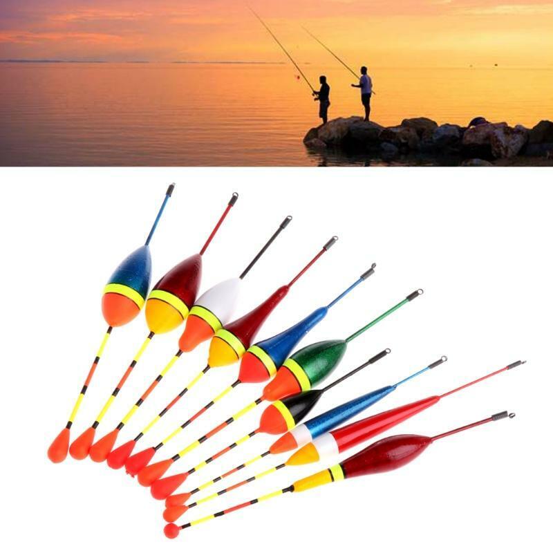 10pcs Carp Fishing Floats Set Buoy Bobber Stick For Fish Tackle Vertical Mix