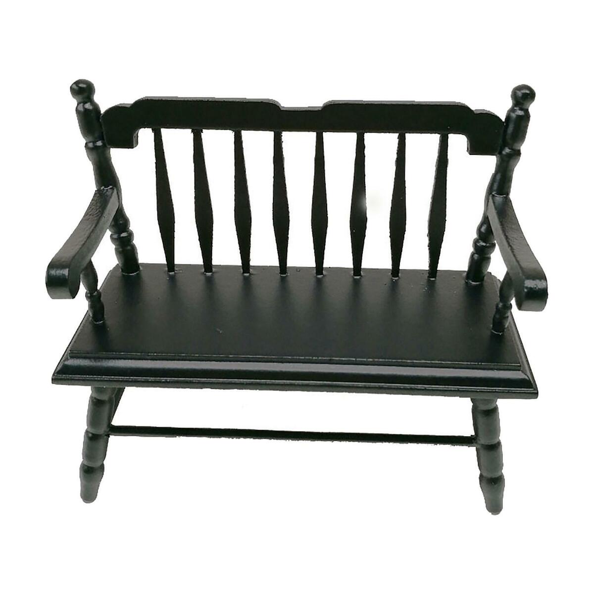 Wooden 1:12 Outdoor Garden Bench    Bed Scenery Supplies