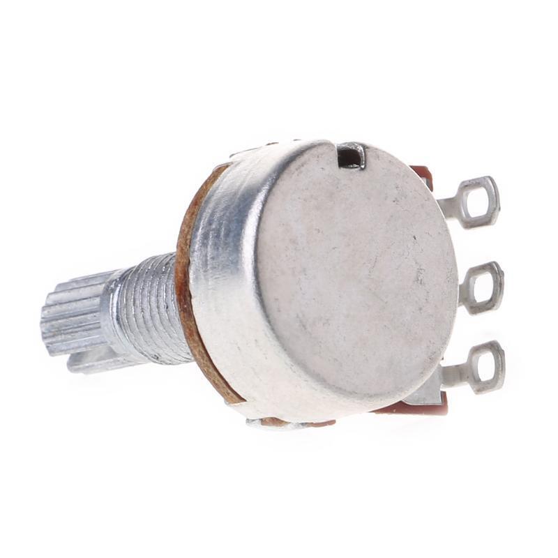 B10K Potentiometer Splined Pot Electric Guitar Bass Effect Amp Tone Volume 18mm