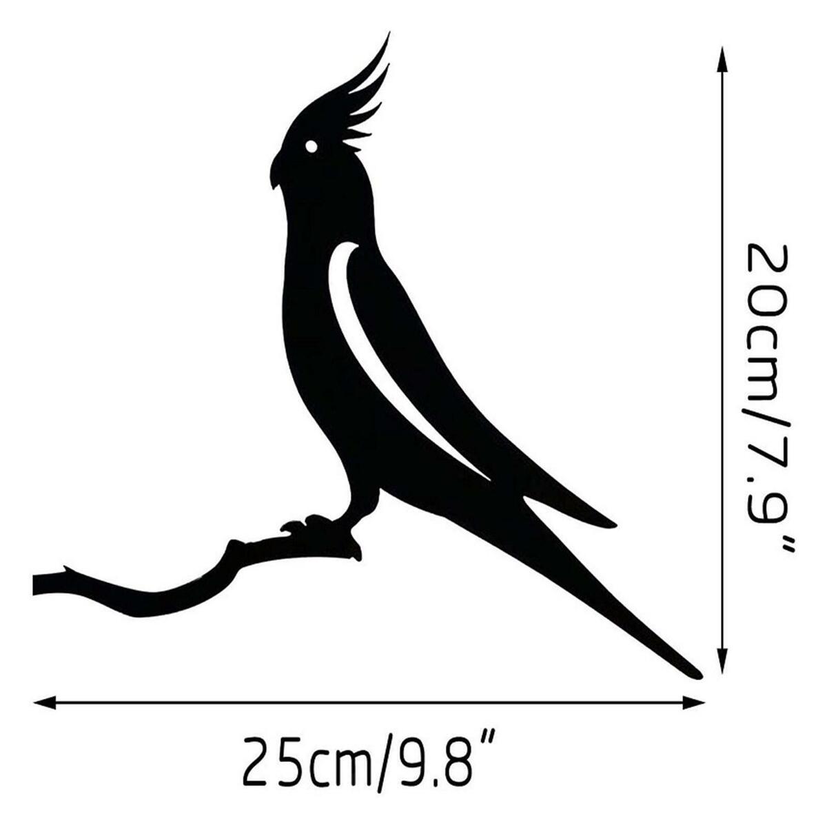 Bird Silhouette Garden Ornament decor for art Stake  Decoration Outdoor
