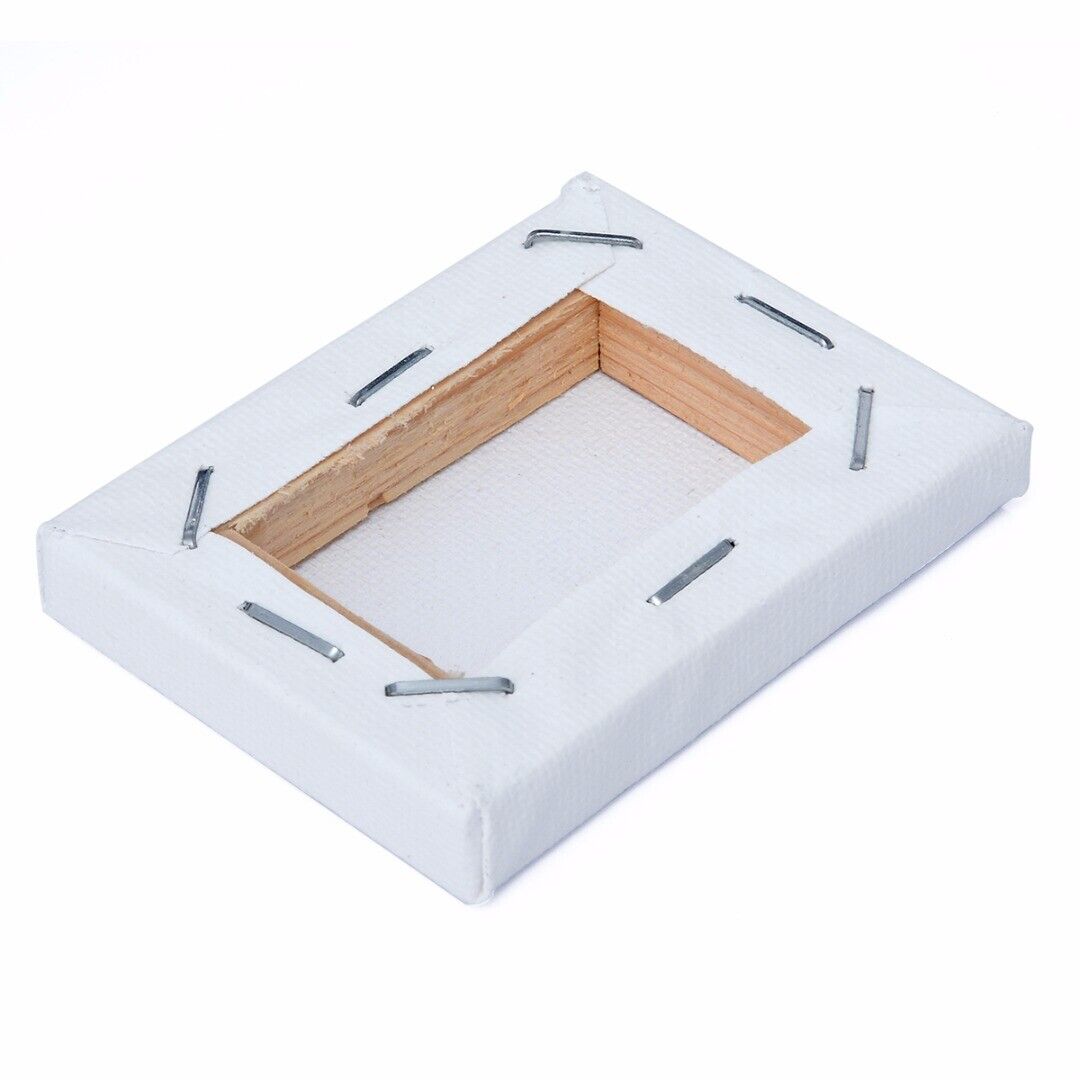 10pcs Blank White Mini Small Stretched Artist Canvas Acrylic Oil Paint