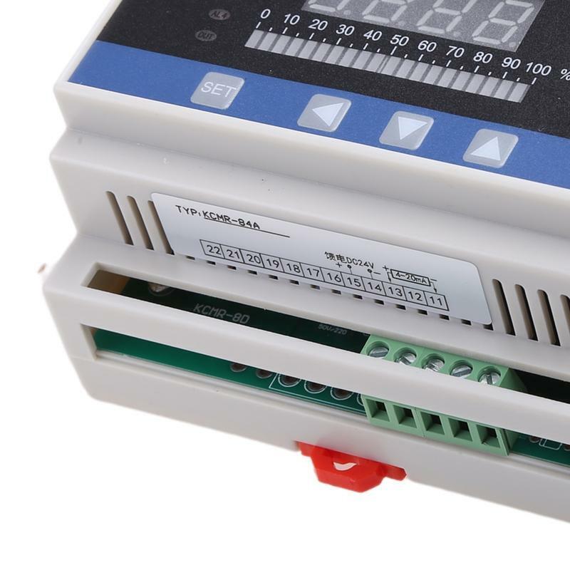4-20mA DC Water Liquid Level Pressure Controller with 4-ways Relay DC24V Output